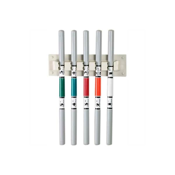 Fabrication Enterprises WaTE Bar Wall Rack For Exercise Weight Bars, 5-Bar Vertical Rack 10-1643 - main